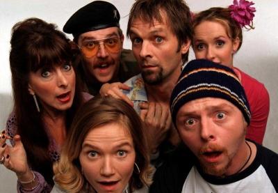 The cast of Spaced