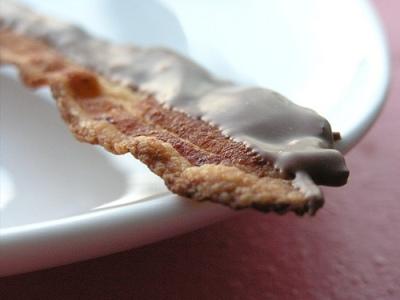 Chocolate coated bacon