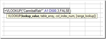 Vlookup Example