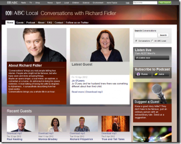 Conversations with Richard Fidler